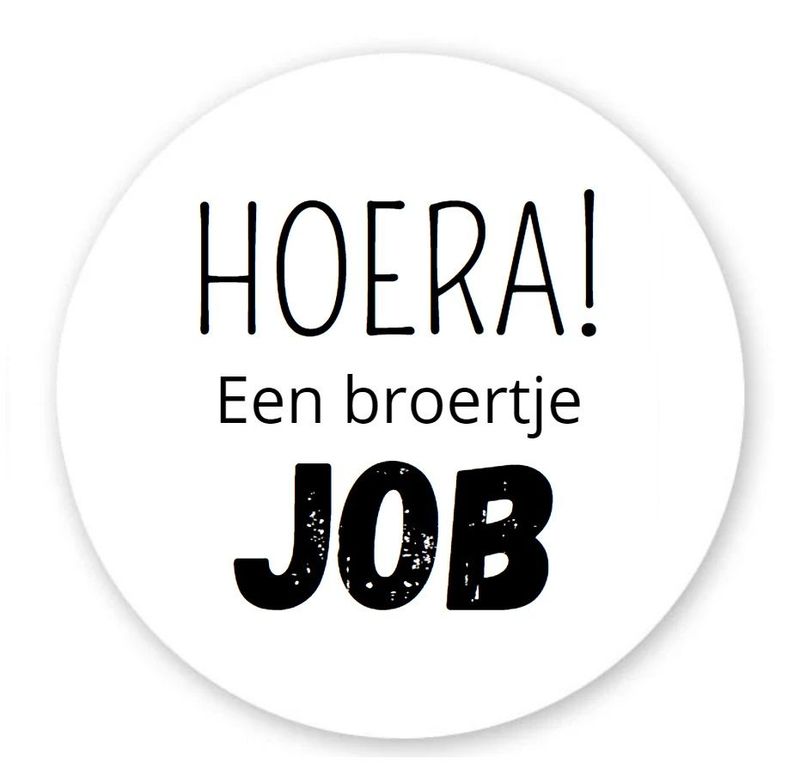 Traktatie sticker, broertje 10 stuks