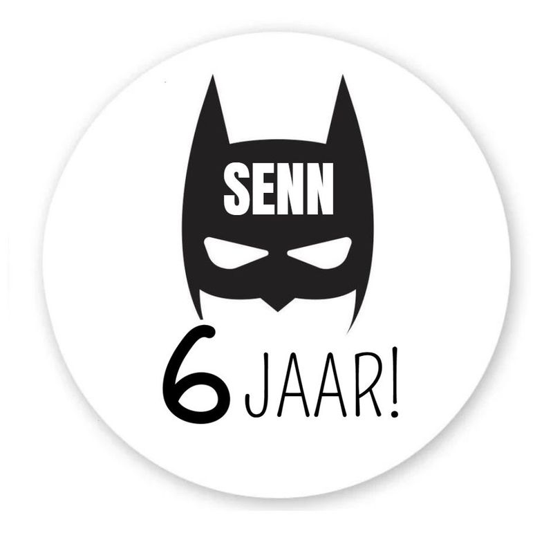Traktatie sticker, verjaardag 10 stuks