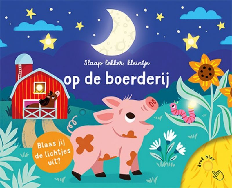 ​Slaap lekker, kleintje - Op de boerderij (Lichtjesboek)