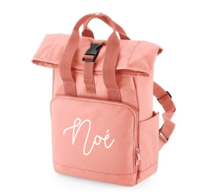 Roll-Top Backpack, Blush