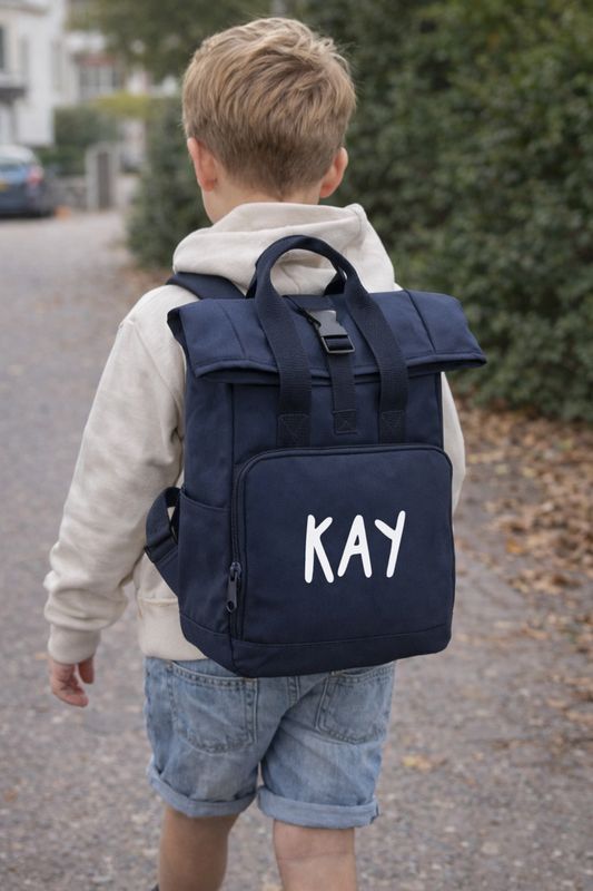 Handle Roll-Top Backpack,  Navy Dusk