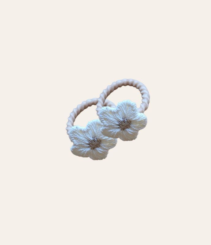 Haarelastiekjes bloem