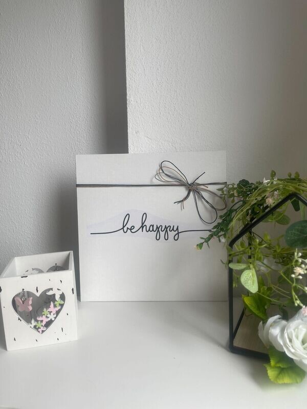 Leinwand "be happy 1.0"