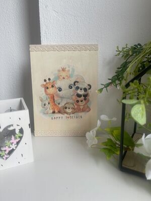 Holzbild "Happy "