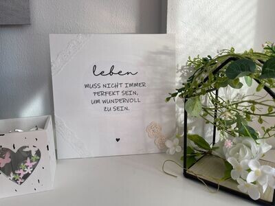 Leinwand "leben"