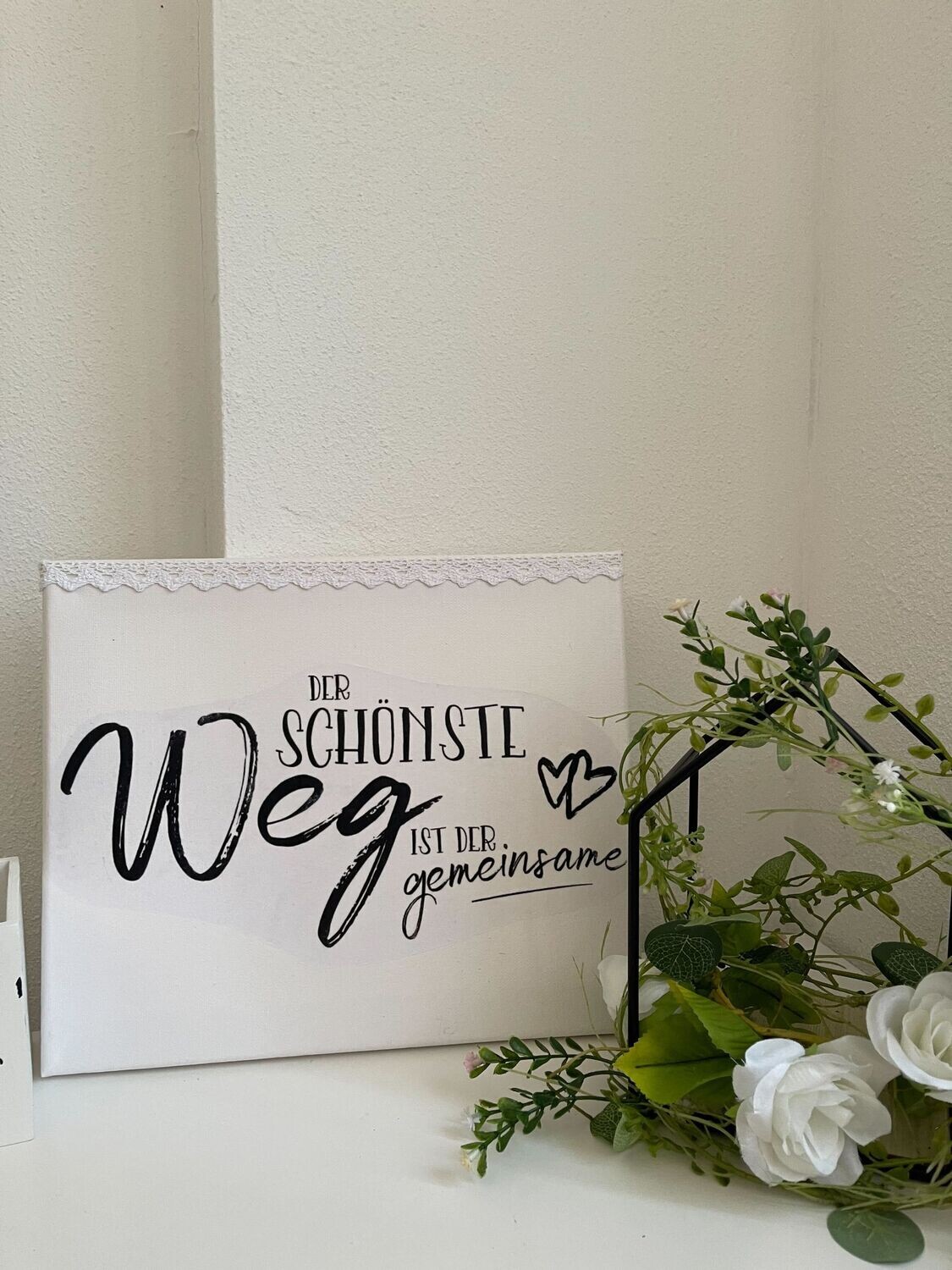 Leinwand "gemeinsamer Weg" groß
