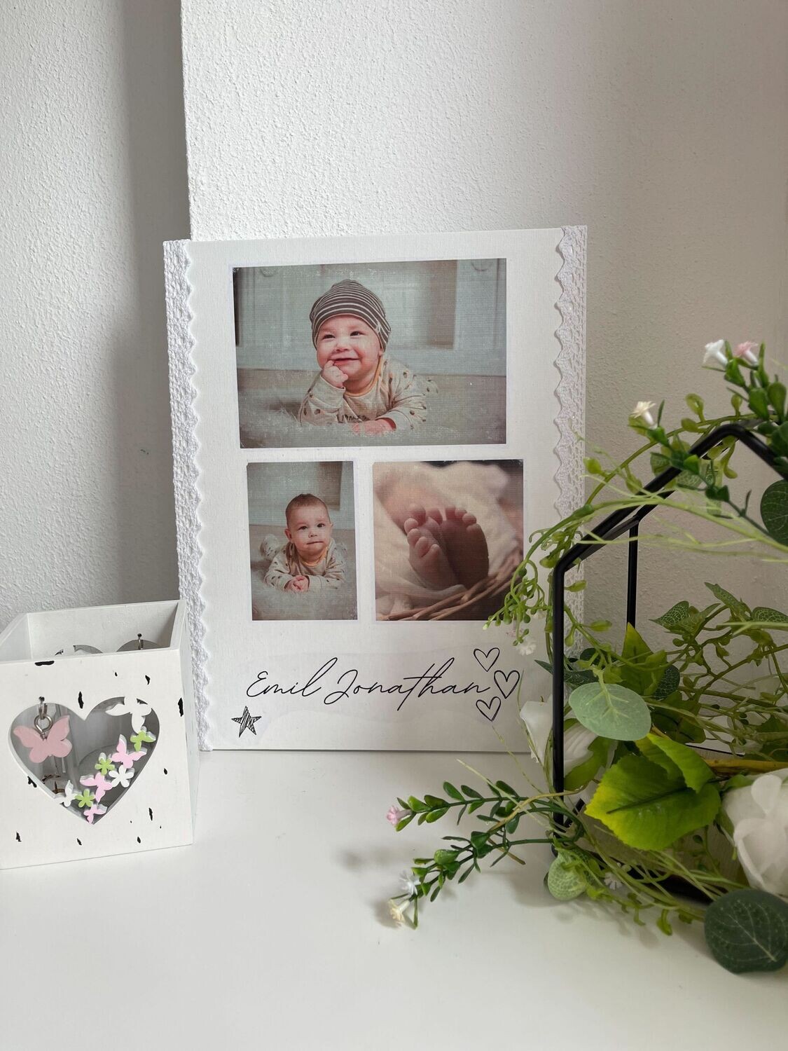 Leinwand "3 Portraits mit Name"