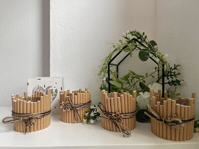 Teelichter SET "Natur" inkl. Kerzen