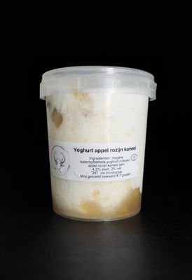 Yoghurt appel-rozijn-kaneel