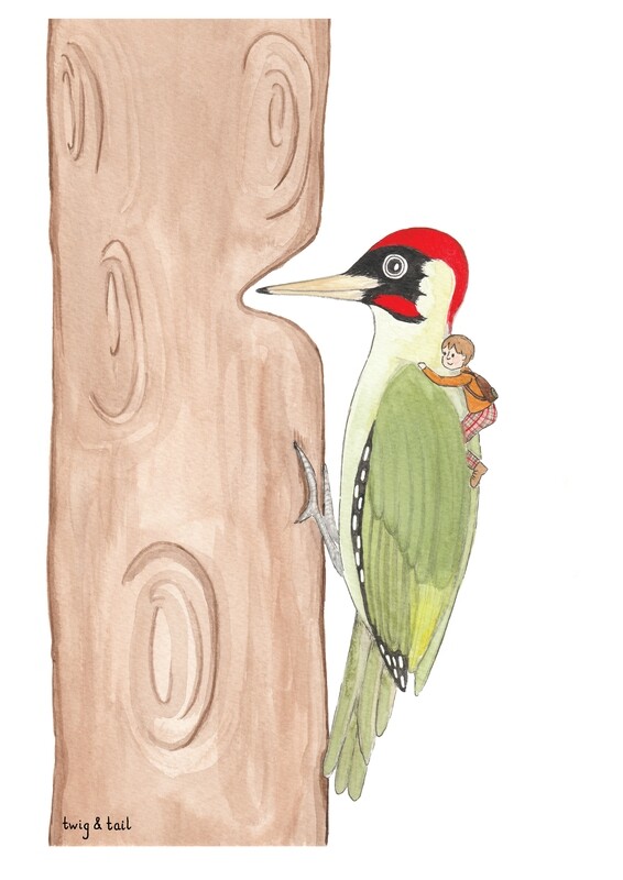 A3 Print - Woodpecker