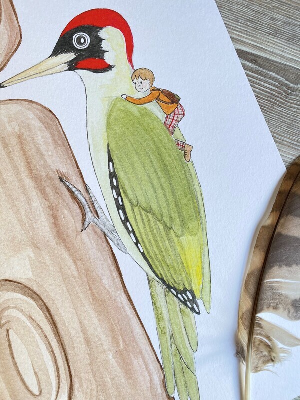 A3 Print - Woodpecker