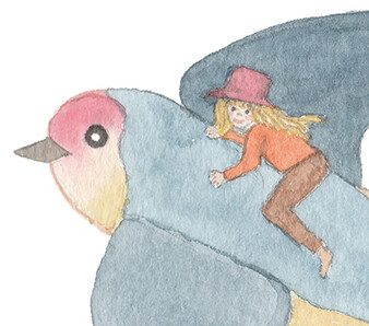 A4 Swallow - Print on demand, nursery art print, kidsroom decor, watercolour painting, new baby gift, children's illustration, nursery wall art