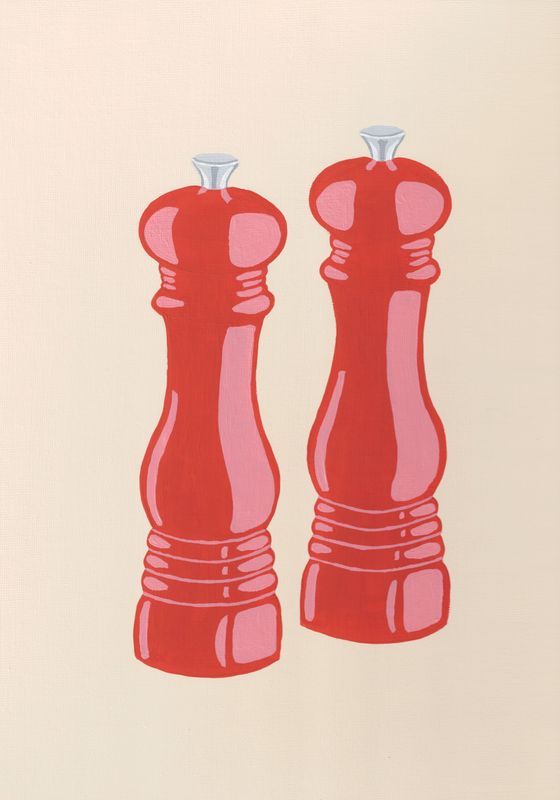 Salt and Pepper Mill Red