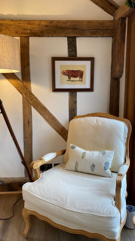 Pig Oxford Sandy & Black on Cream