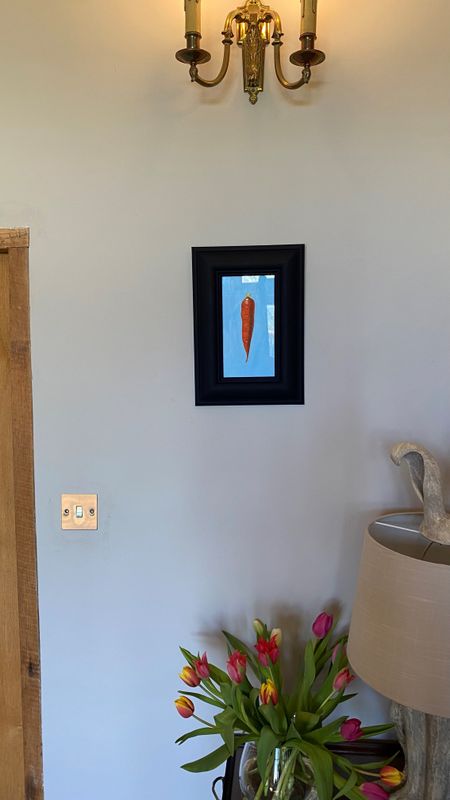 Carrot on Blue incl Navy frame