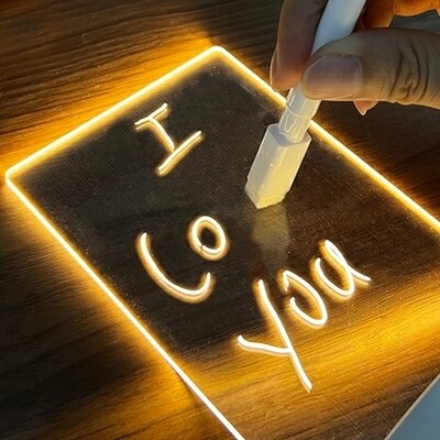 Note Board Creative Led Night Light USB, Awesome Message Board 

