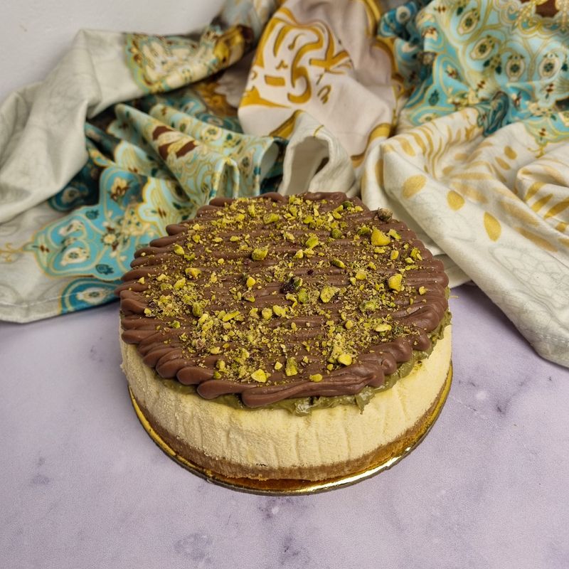 Kunafah Pistachio Cheesecake