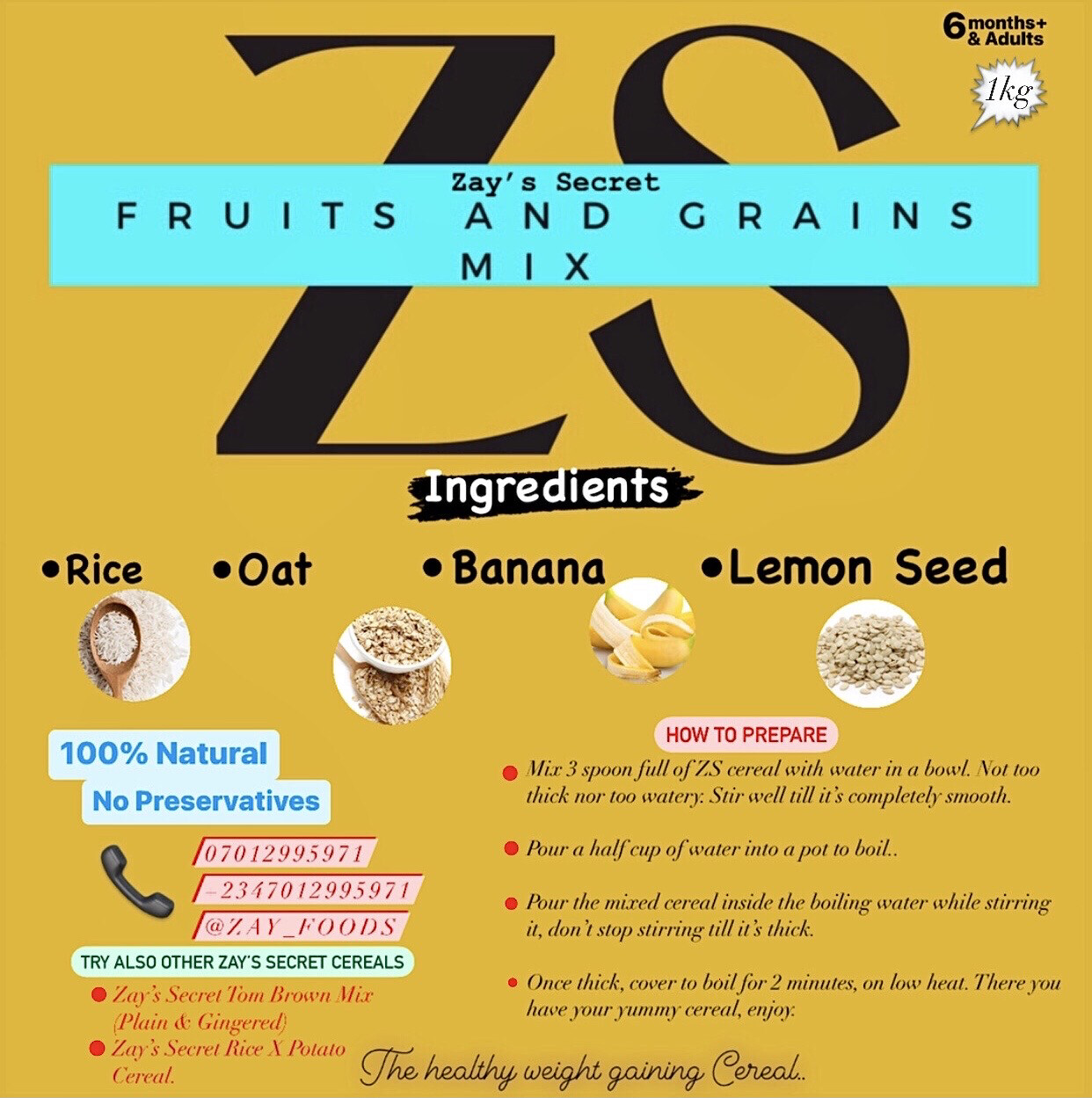 Fruit &amp; Grains Mix ( 1kg )