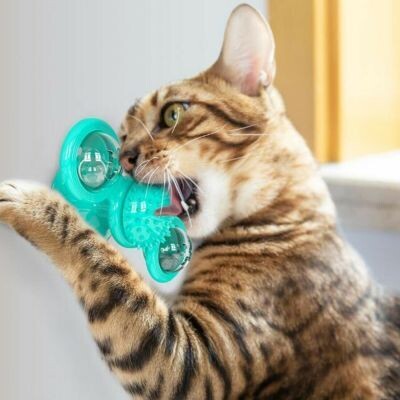 🐱 Spinner Windmill Led Cat Kitten Catnip And Ball Toys Fidget New Interactive Toy Free Delivery