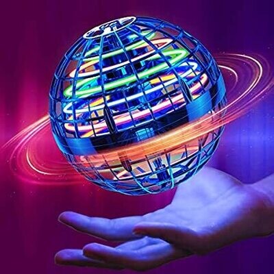👽 Flying Ball, Hover Ball Magic Controller Fly Orb, Boomerang Spinner Drone For Kids Adult Space Toy, Mini Soaring Flying Orb Ball With 360° Rotating RGB Lights Outdoor Indoor UFO Toys