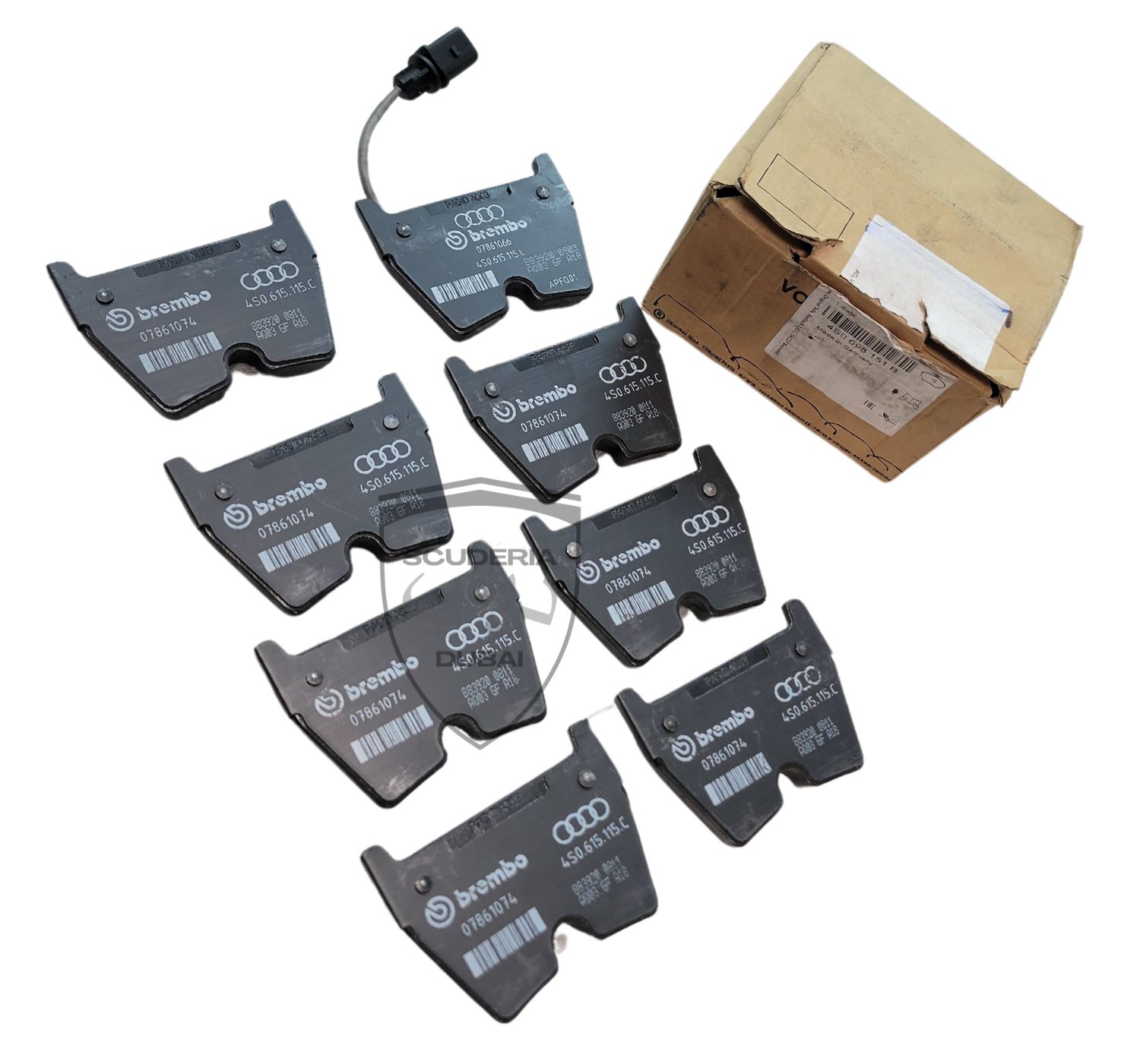 FRONT BRAKE PAD SET W/ SENSOR FOR LAMBORGHINI HURACAN EVO &amp; HURACAN LP580