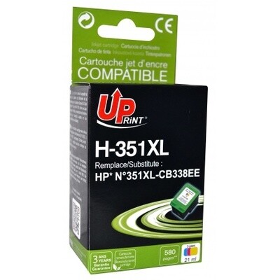 Lot De 4 Cartouches QUALITONER Compatibles HP 350XL + 351CLXL - Noir + Couleur - NEUVES
