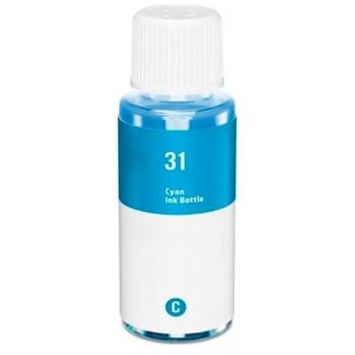 Recharge D'Encre Jaune HP 31 Compatible - 90 Ml - Pour Smart Tank 315, 455, 670, 720, 750, 795, Plus Series