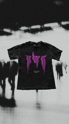 “VIOLET MOON” Black IV Graphic Tee