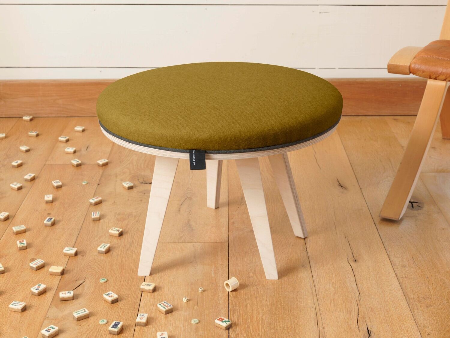 Mustard Footstool