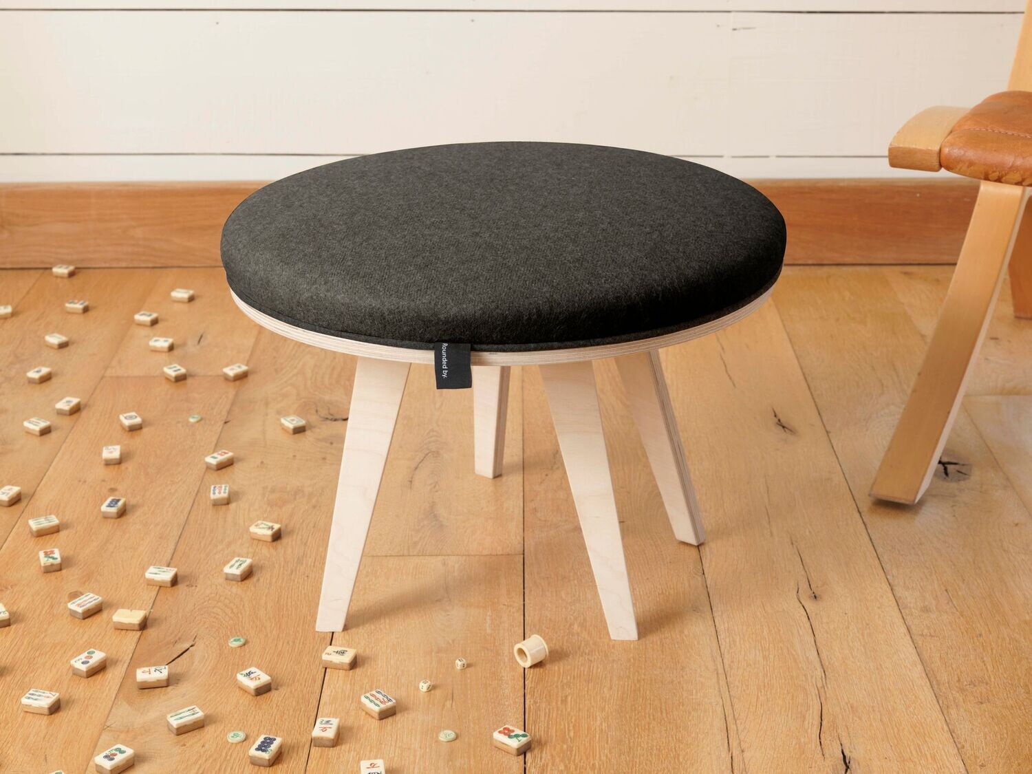 Gunmetal Footstool