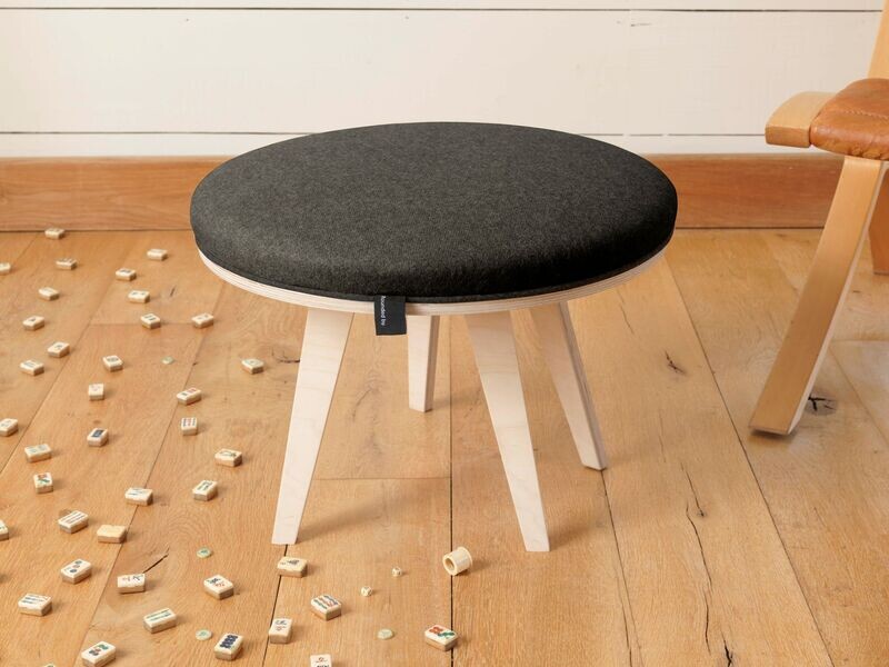 Gunmetal Footstool