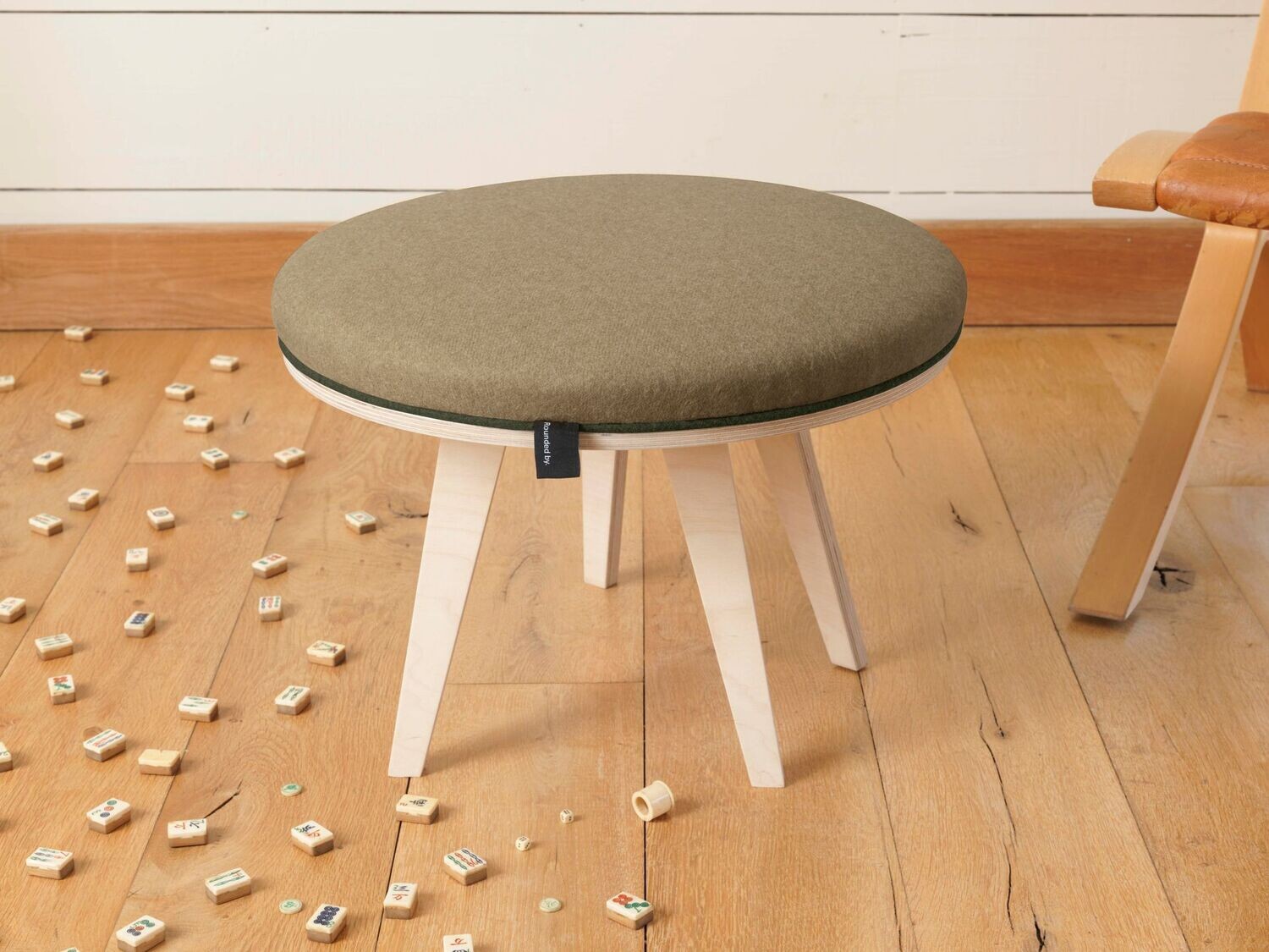 Linen Footstool