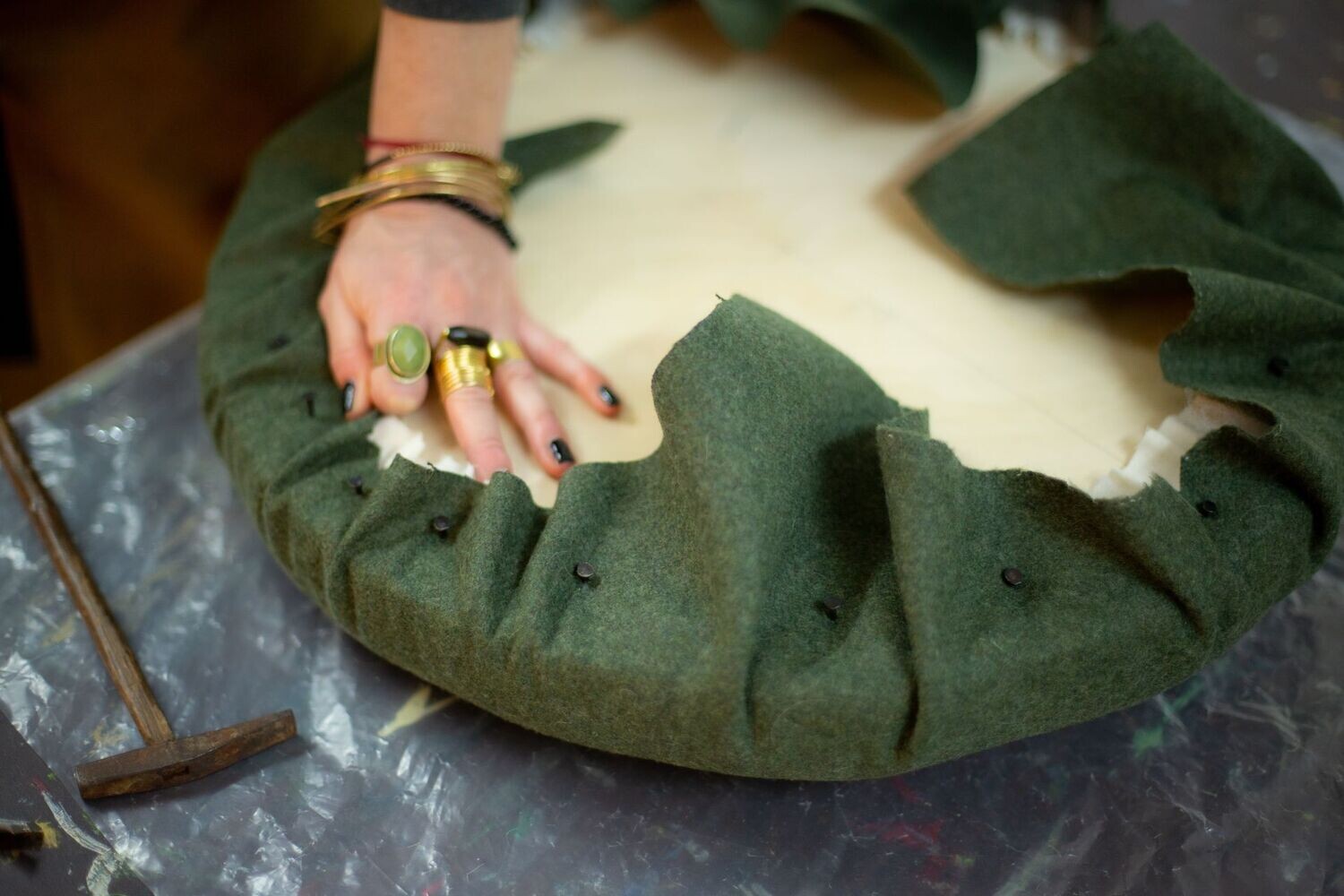 1 Day Make Your Own Upholstered Footstool Workshop