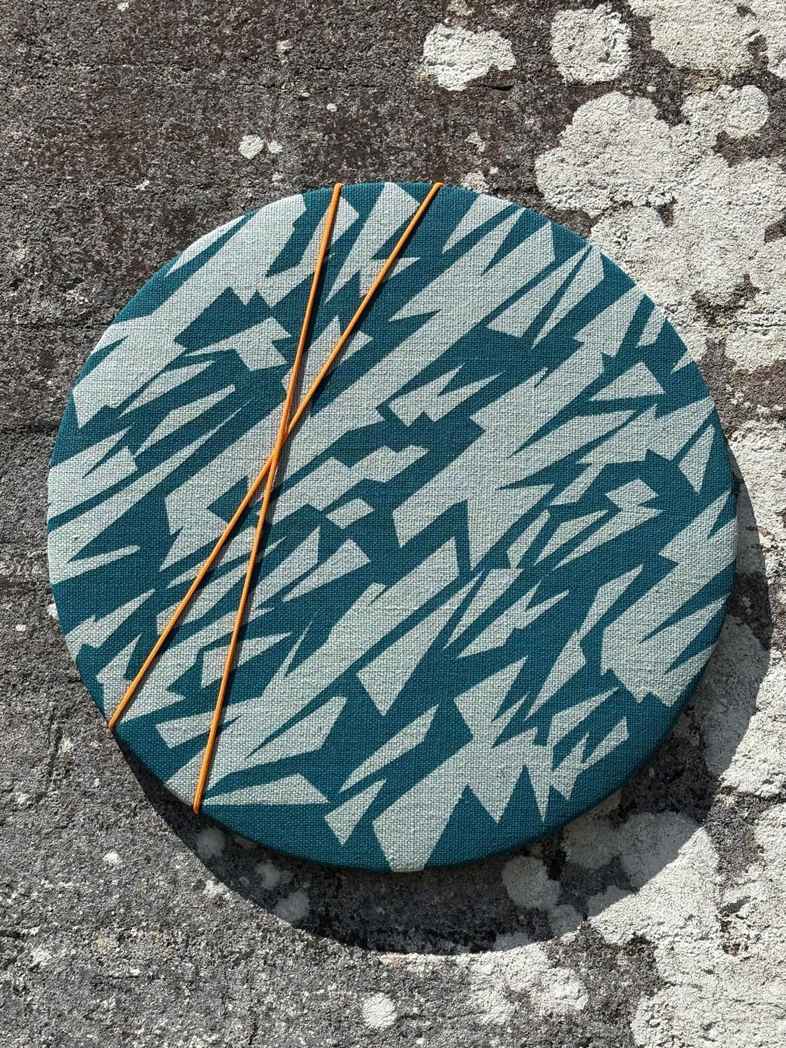 Pale blue linen and teal lightning Pinboard