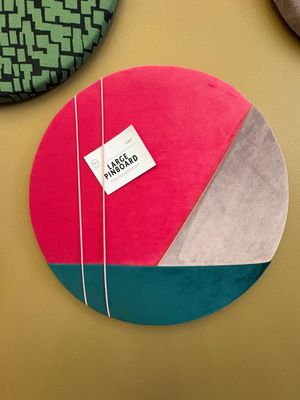 Pink, Silver & Teal Pocket Cork Pinboard Pink, Silver & Teal Pocket Cork Pinboard