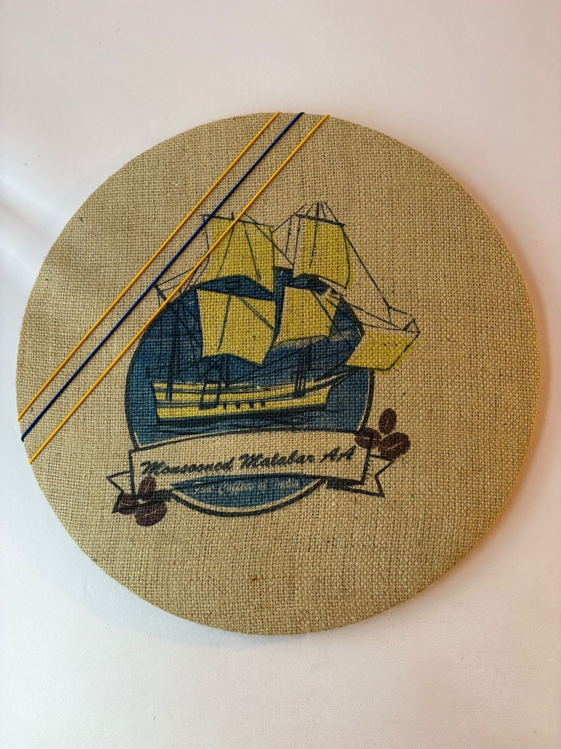 Large Yellow Ship Pinboard