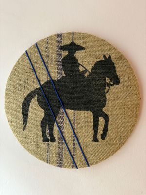 Lone Rider Mexican Coffee Sack Pinboard
