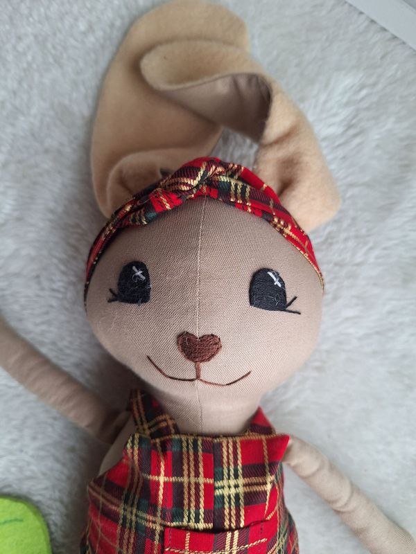 Handgemachtes Stofftier Hund, Kuscheltier Hund