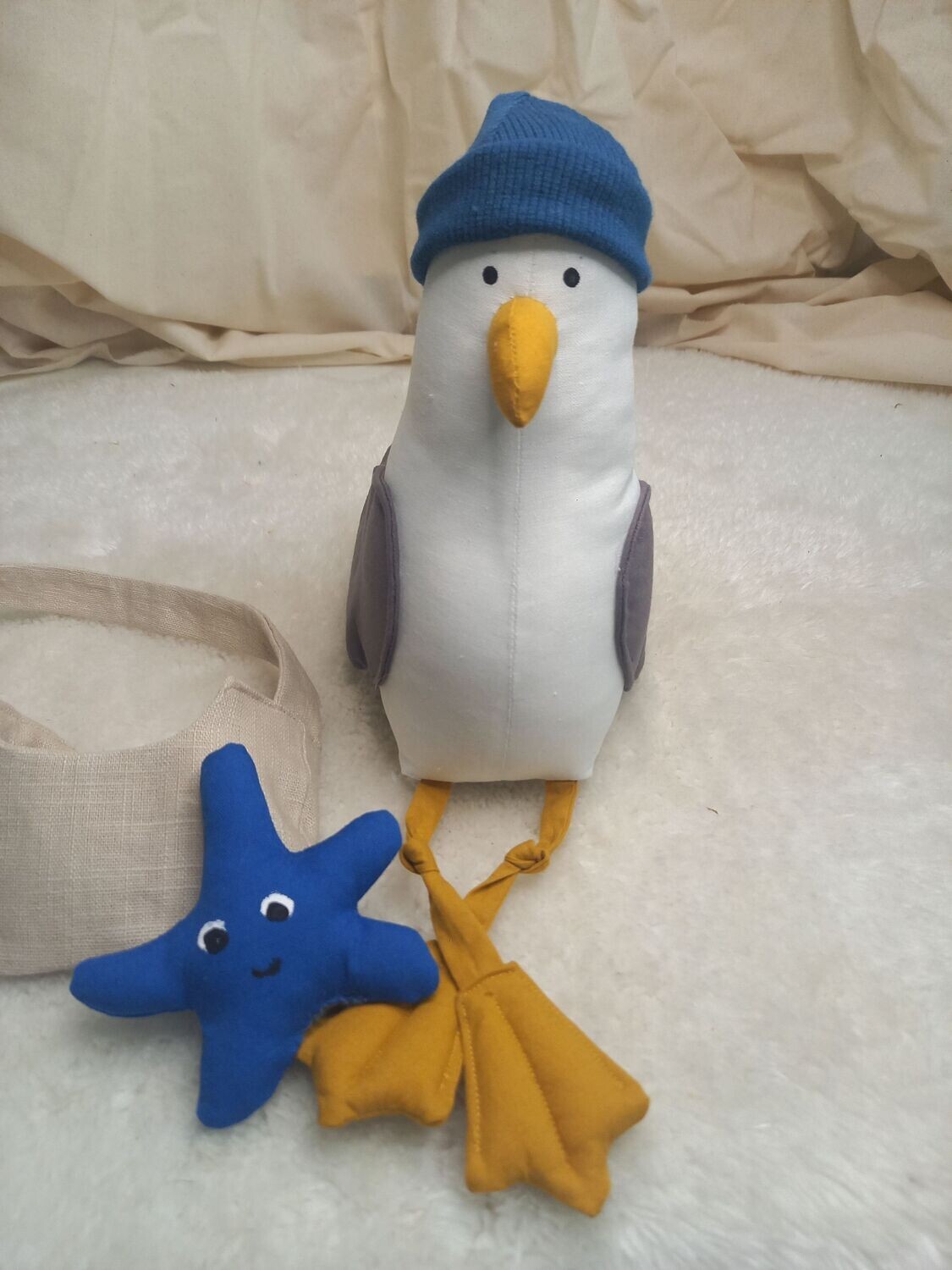 Möwe Hein - Kantenhocker, Dekoration