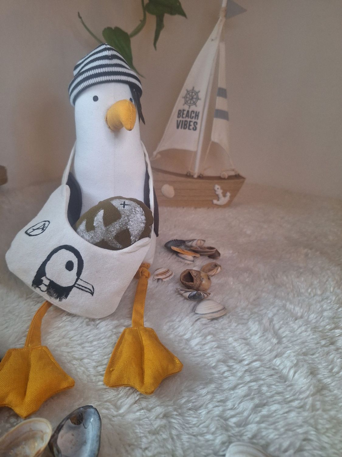 handgemachte Möwe im Emosytle