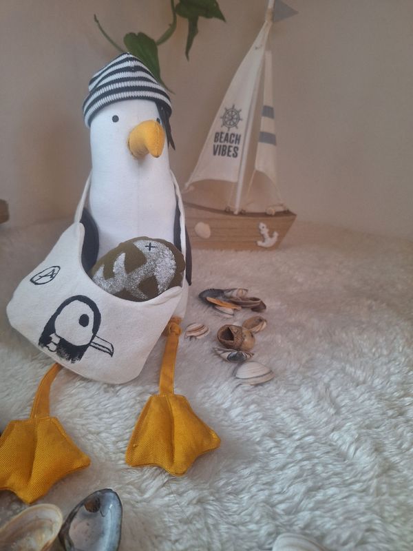handgemachte Möwe im Emosytle