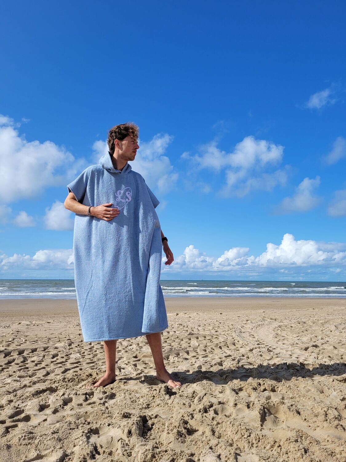 Lon's Poncho - ijs Blauw