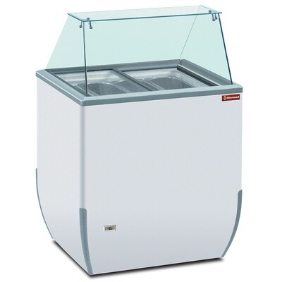 Counter display cases for ice cream