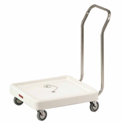Trolleys for dishwasher baskets