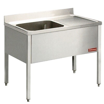Rinsing table with stand