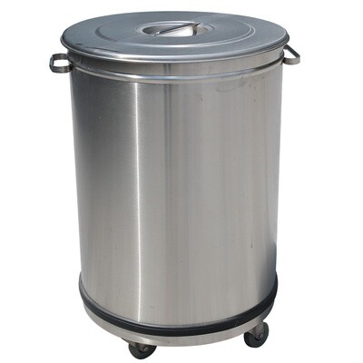 Dustbins in stainless steel