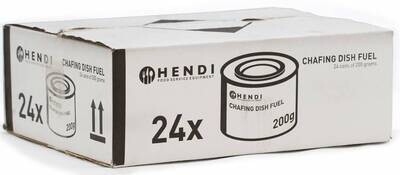 Brandpasta - blikje 200 g ethanol Hendi 24 stuks