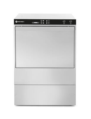 Vaatwasser 50x50 - elektronische bediening, HENDI, met reinigingspomp, 400V/6600W, 576x645x(H)837mm
