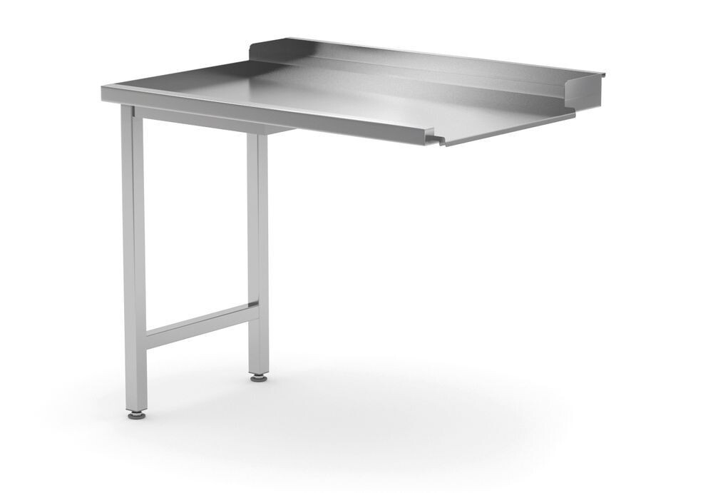 Uitlooptafel voor vaatwassers, HENDI, linkerzijde, 1000x700x(H)850mm