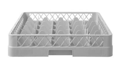Vaatwaskorf voor glaswerk, HENDI, 25 vakken, 500x500x(H)104mm
